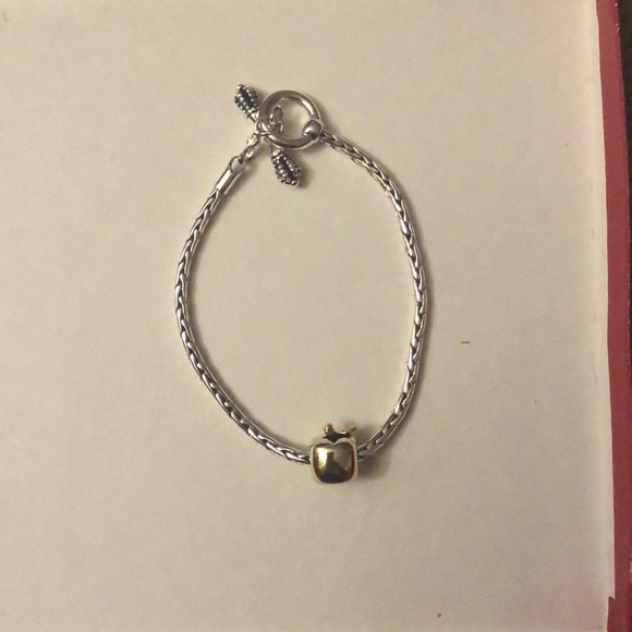 Teacher bracelet with apple charm, never worn - Picture 1 of 1